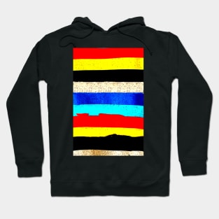 Colourful Horizontal Stripes Hoodie